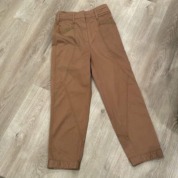By Anthropologie Brown Utility High Waisted Pants - Picture 1 of 5